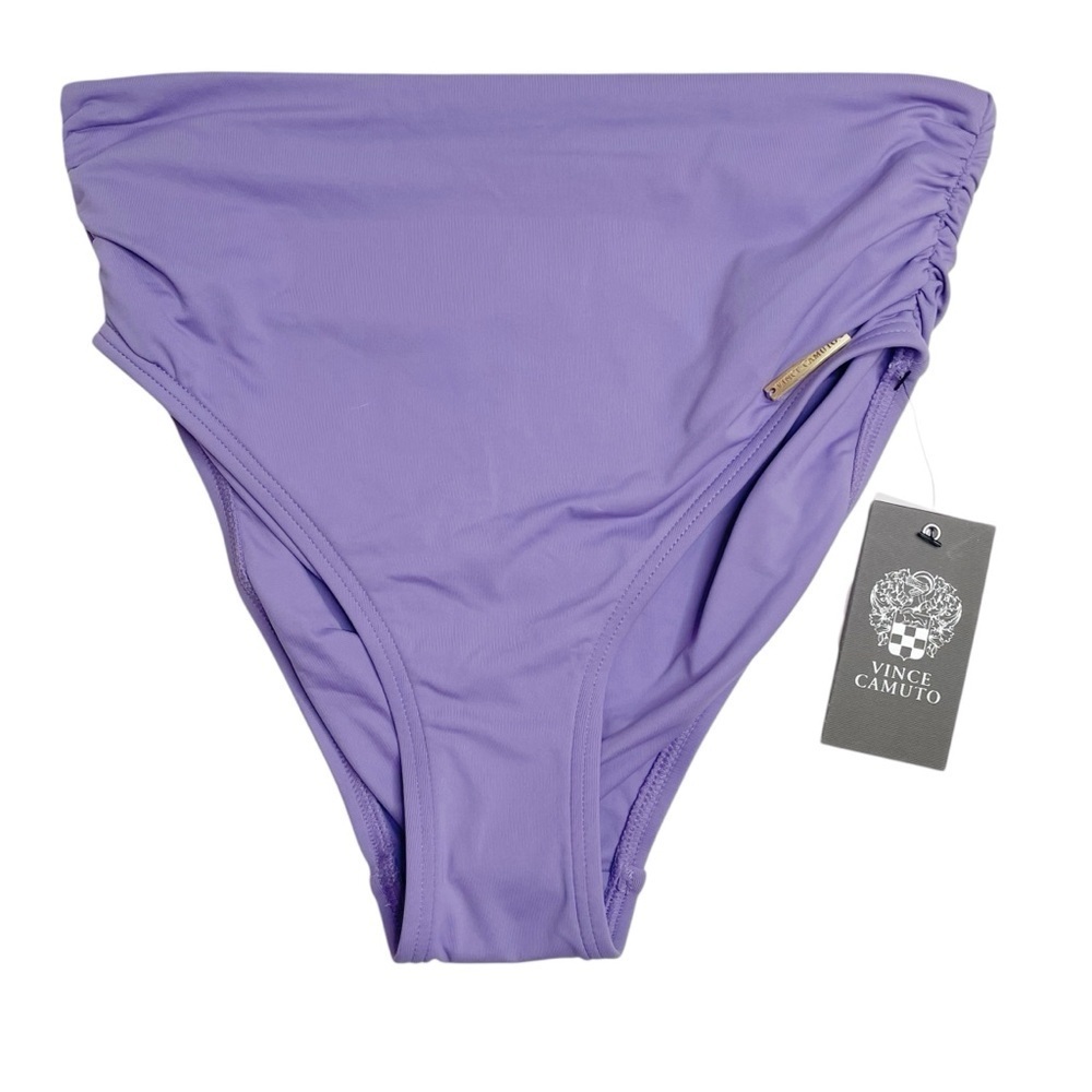 Vince Camuto Convertible High Waist Bikini Bottoms Lavender Purple XS New